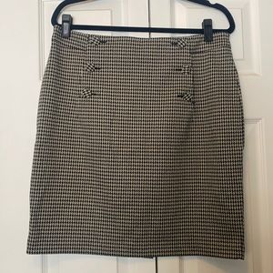 Mini houndstooth skirt
